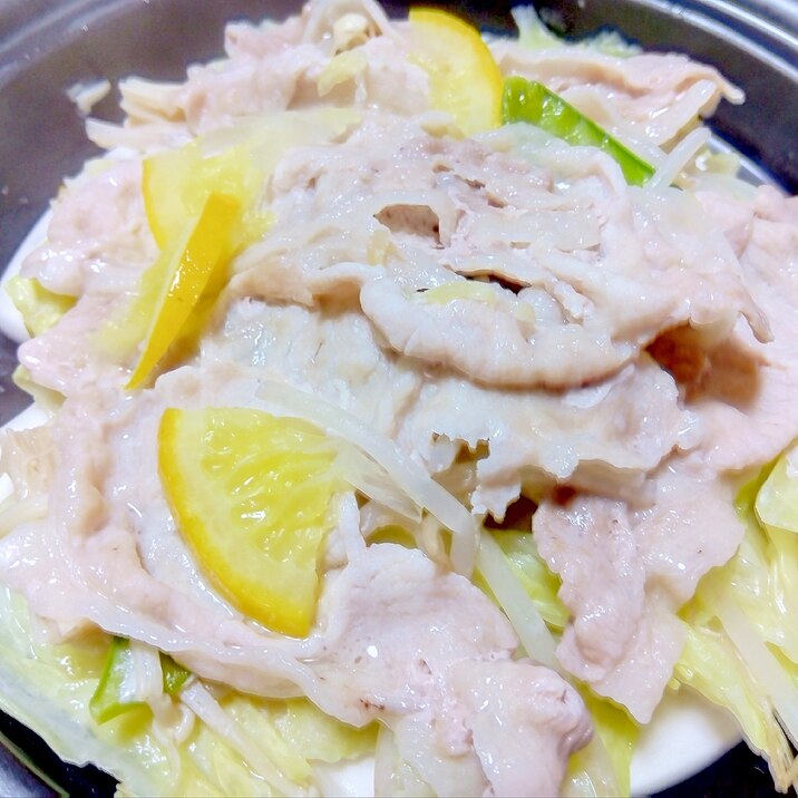 超薄切り豚ロース&たっぷり野菜蒸し